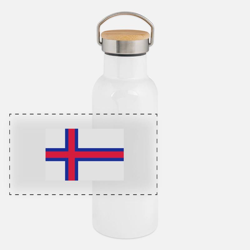 Panorama Thermosflasche mit Bambusdeckel