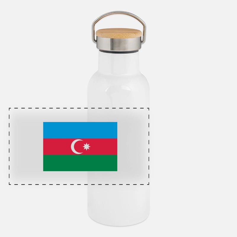 Panorama Thermosflasche mit Bambusdeckel