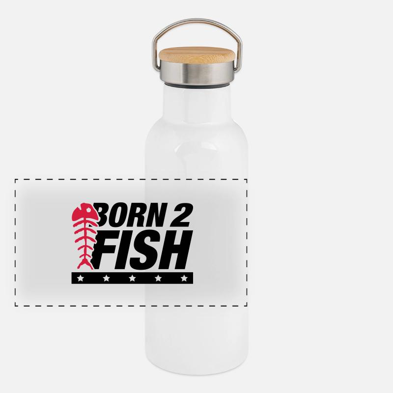 born_2_fish_wo2 Gourde isotherme avec bouchon en bambou