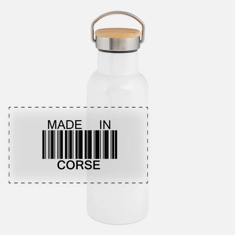 Made in Corsica Panoramic Thermal Bottle with Bamboo Lid