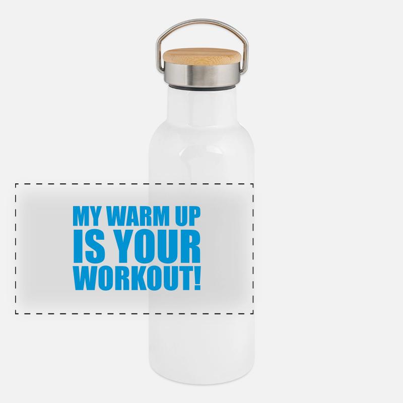 Workout Panoramic Thermal Bottle with Bamboo Lid