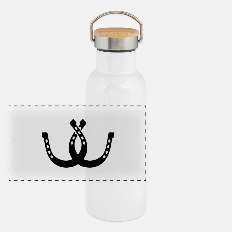 Glück Panorama Thermosflasche mit Bambusdeckel