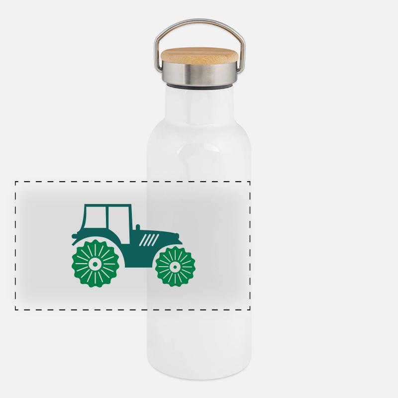 traktor_02 Panoramic Thermal Bottle with Bamboo Lid