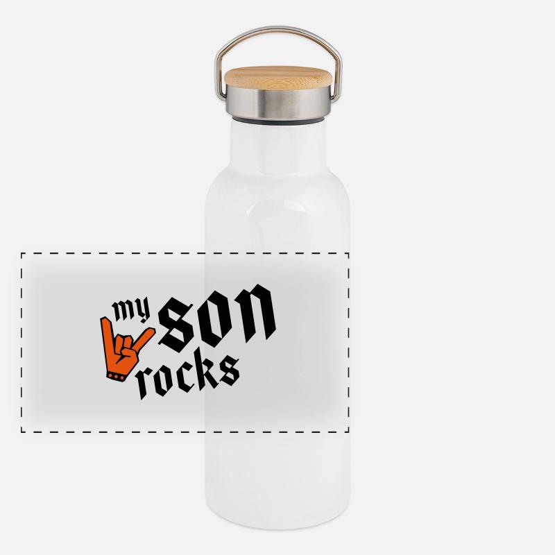 son rocks my Panorama Thermosflasche mit Bambusdeckel