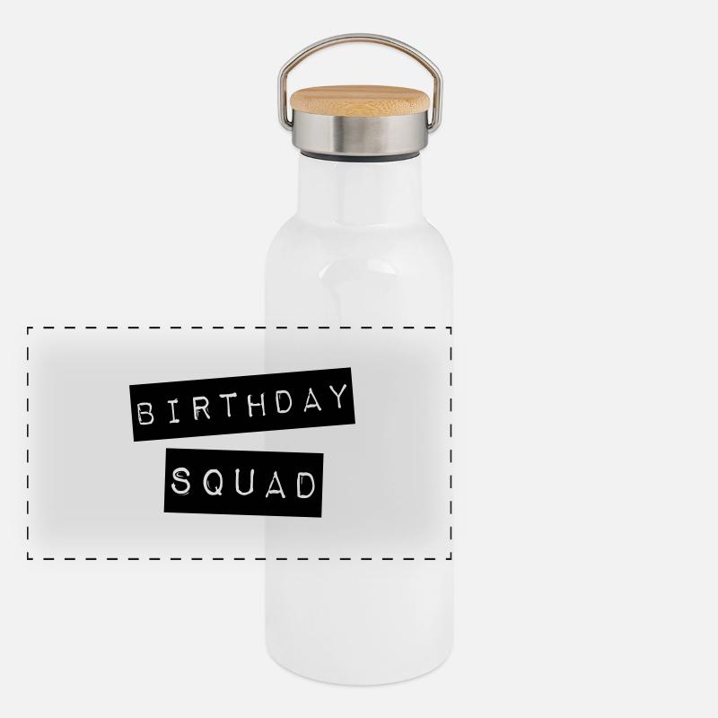 Birthday Squad Panoramic Thermal Bottle with Bamboo Lid