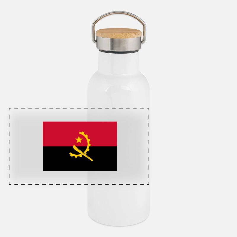 Angola Panorama Thermosflasche mit Bambusdeckel