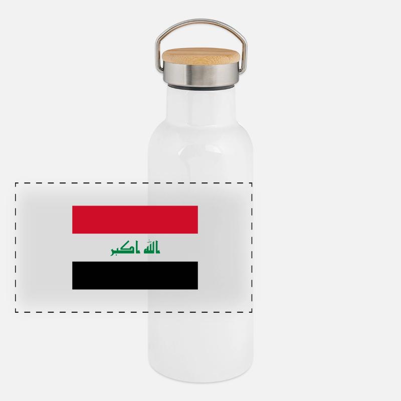 Irak Panorama Thermosflasche mit Bambusdeckel