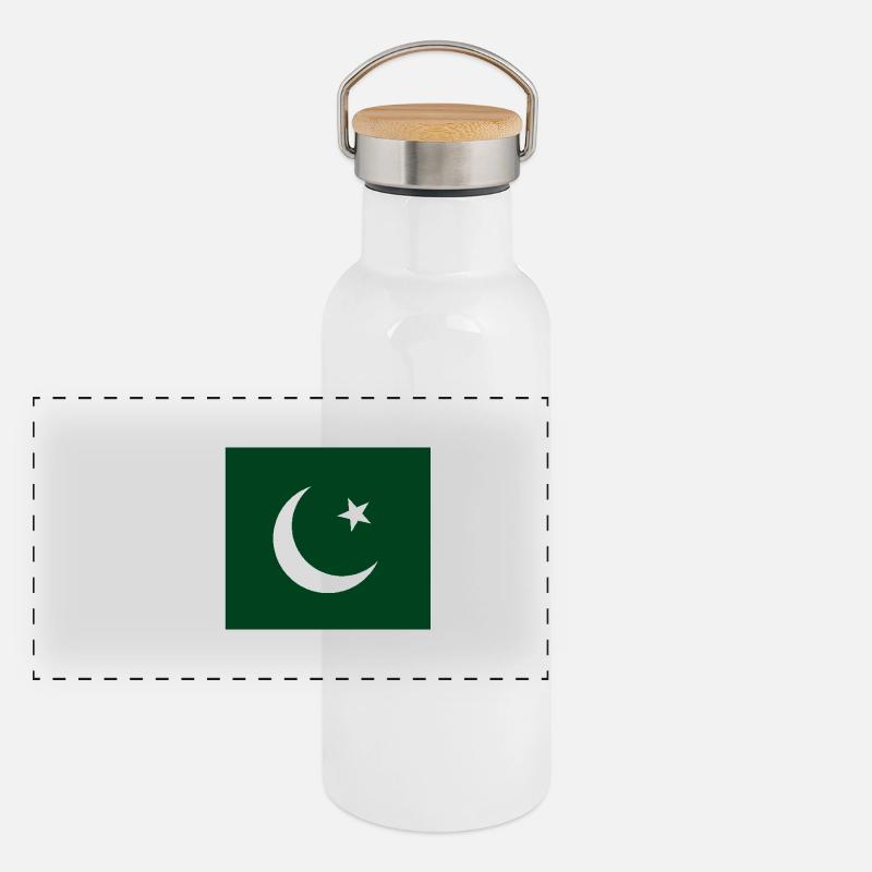 Pakistan Gourde isotherme avec bouchon en bambou
