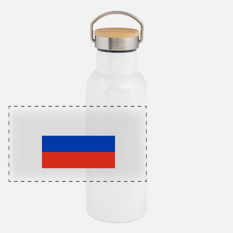 Russie Gourde isotherme avec bouchon en bambou