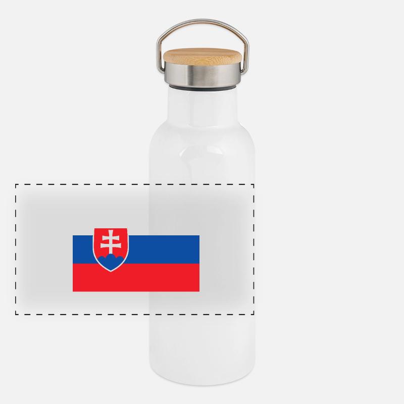 Slovakia Panoramic Thermal Bottle with Bamboo Lid