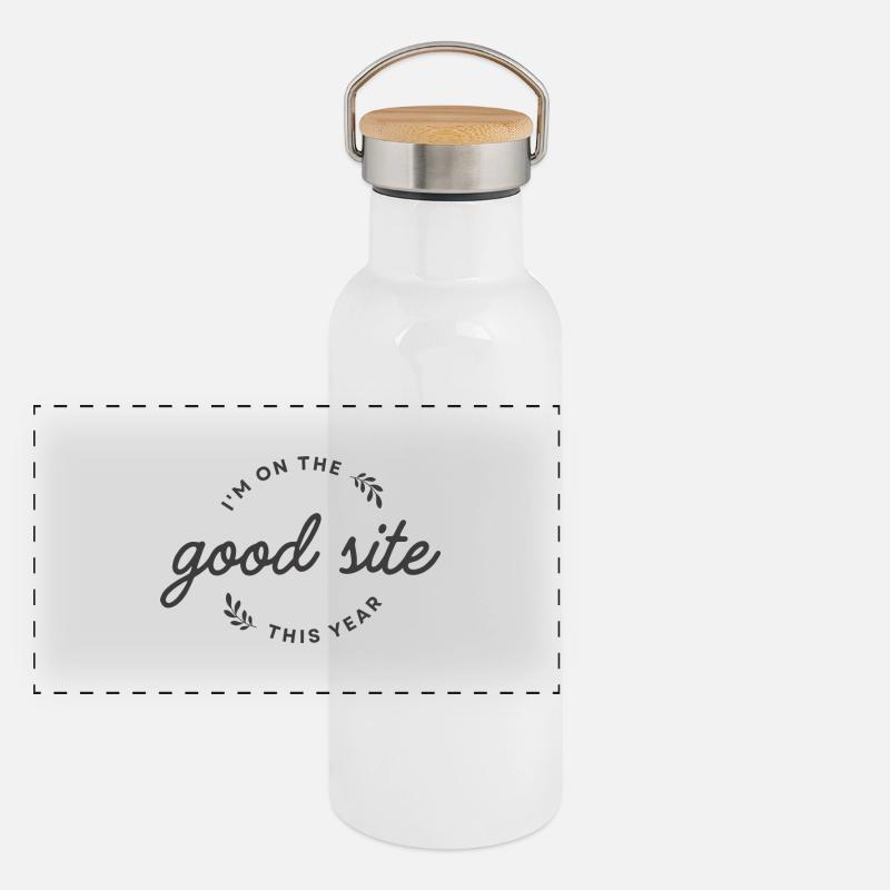 Good Site two Panorama Thermosflasche mit Bambusdeckel