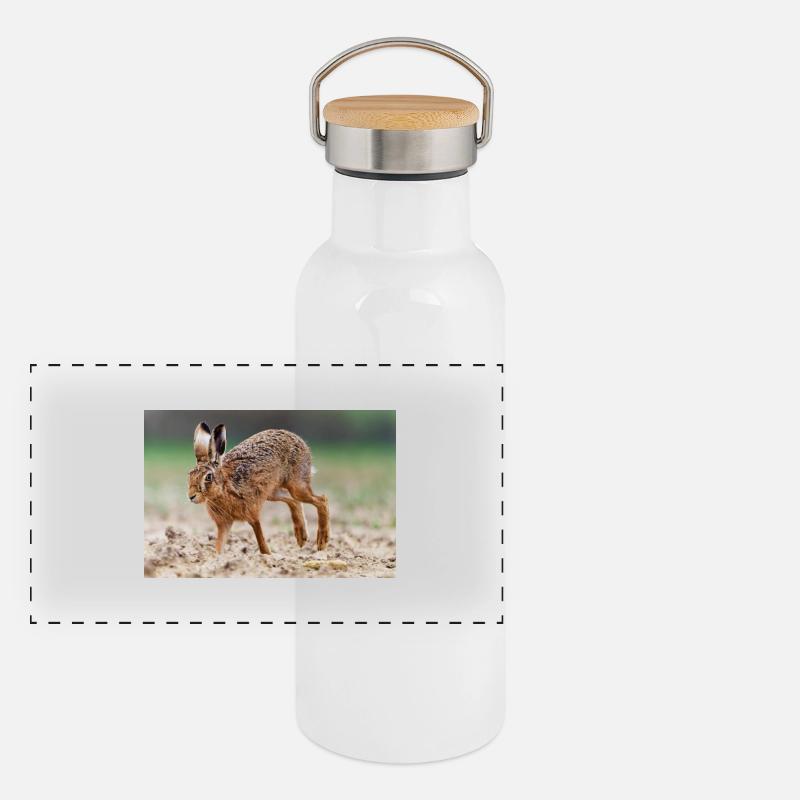 000 4929 Panoramic Thermal Bottle with Bamboo Lid