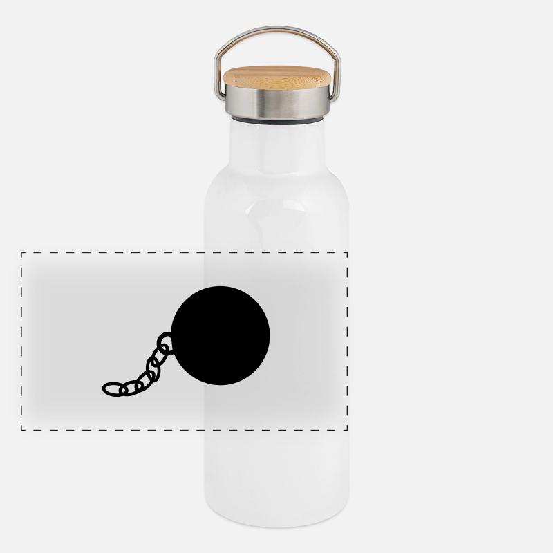 Ball and Chain Panoramic Thermal Bottle with Bamboo Lid