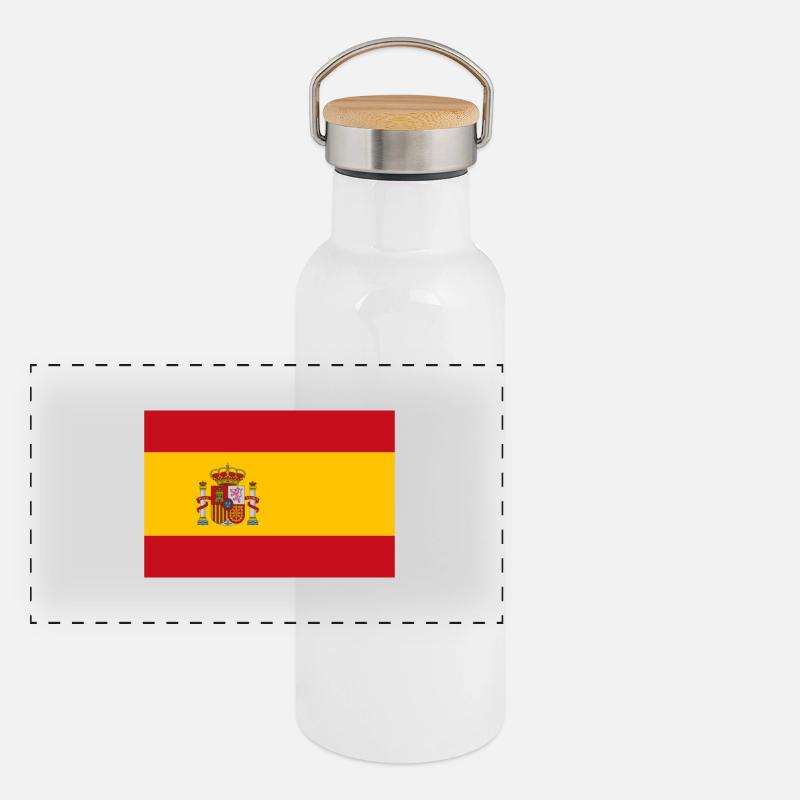 Espagne Gourde isotherme avec bouchon en bambou