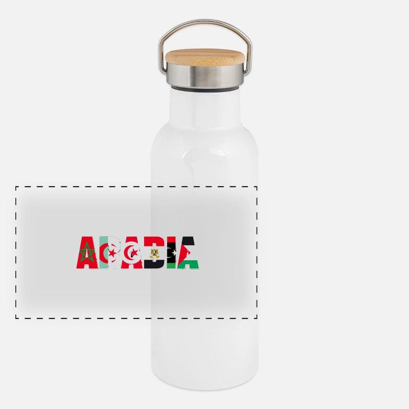allah arabisch freiheit Panorama Thermosflasche mit Bambusdeckel