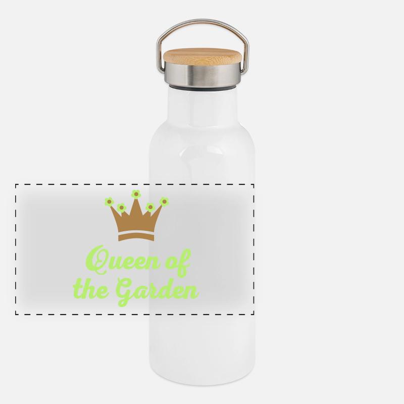 Garten Panorama Thermosflasche mit Bambusdeckel