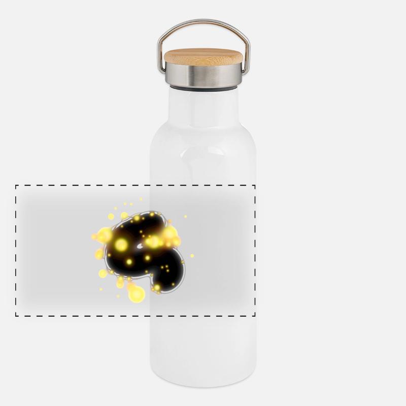 Panorama Thermosflasche mit Bambusdeckel