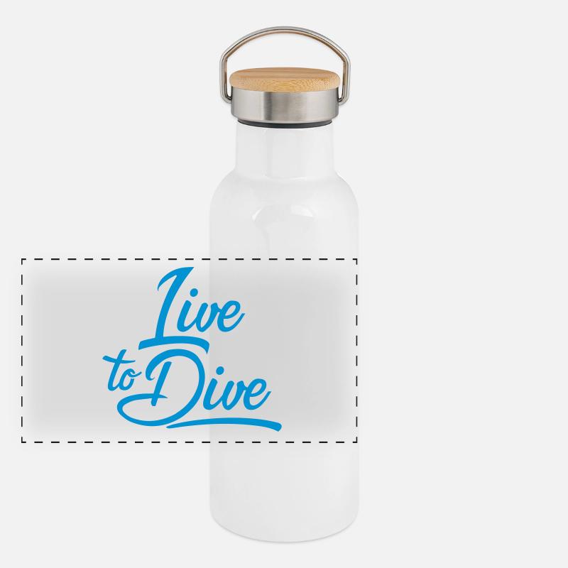 diving Panoramic Thermal Bottle with Bamboo Lid