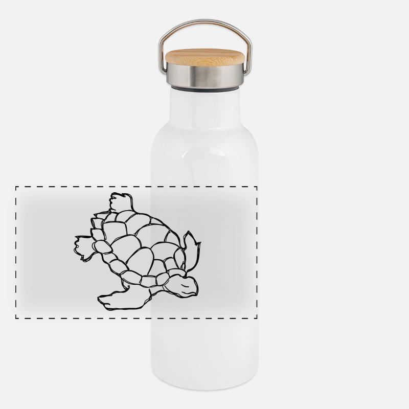 Tortoise Panoramic Thermal Bottle with Bamboo Lid