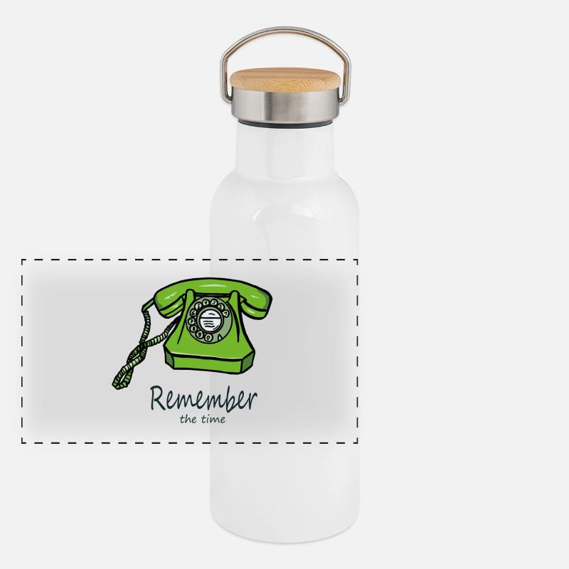 RememberTelefon Panoramic Thermal Bottle with Bamboo Lid