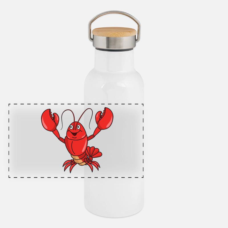 Hummer Panorama Thermosflasche mit Bambusdeckel