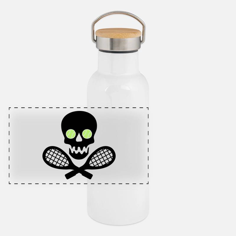 tennis Gourde isotherme avec bouchon en bambou