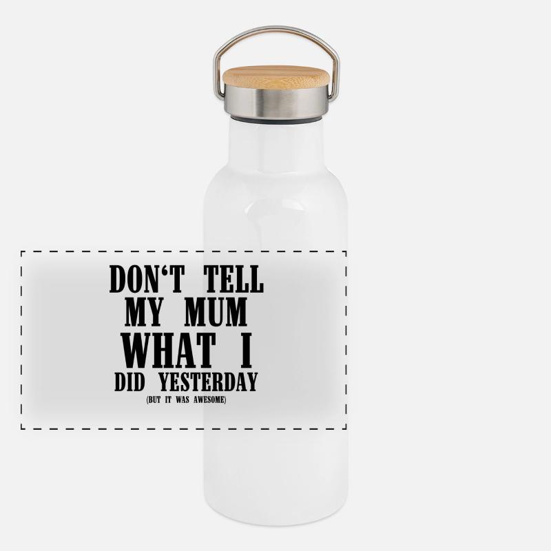 Don't tell Panoramic Thermal Bottle with Bamboo Lid