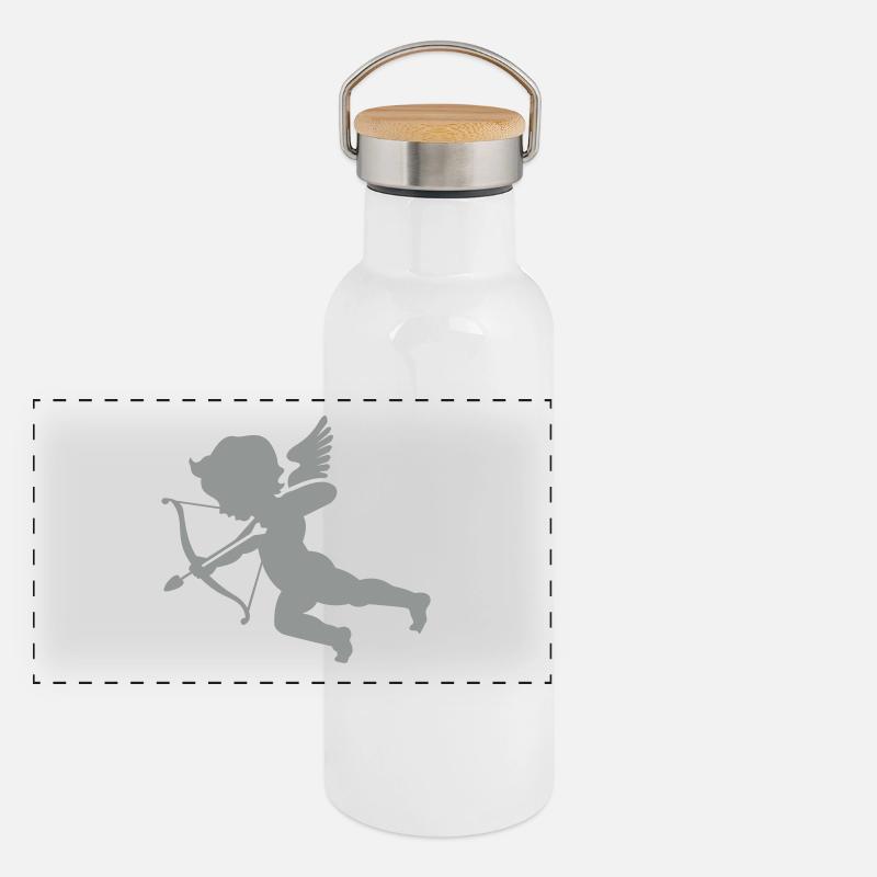 Cupid 1 Panorama Thermosflasche mit Bambusdeckel