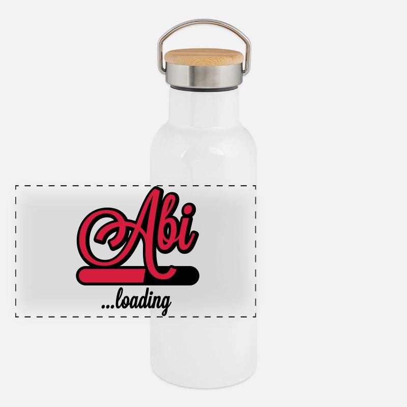 Abi loading Panorama Thermosflasche mit Bambusdeckel