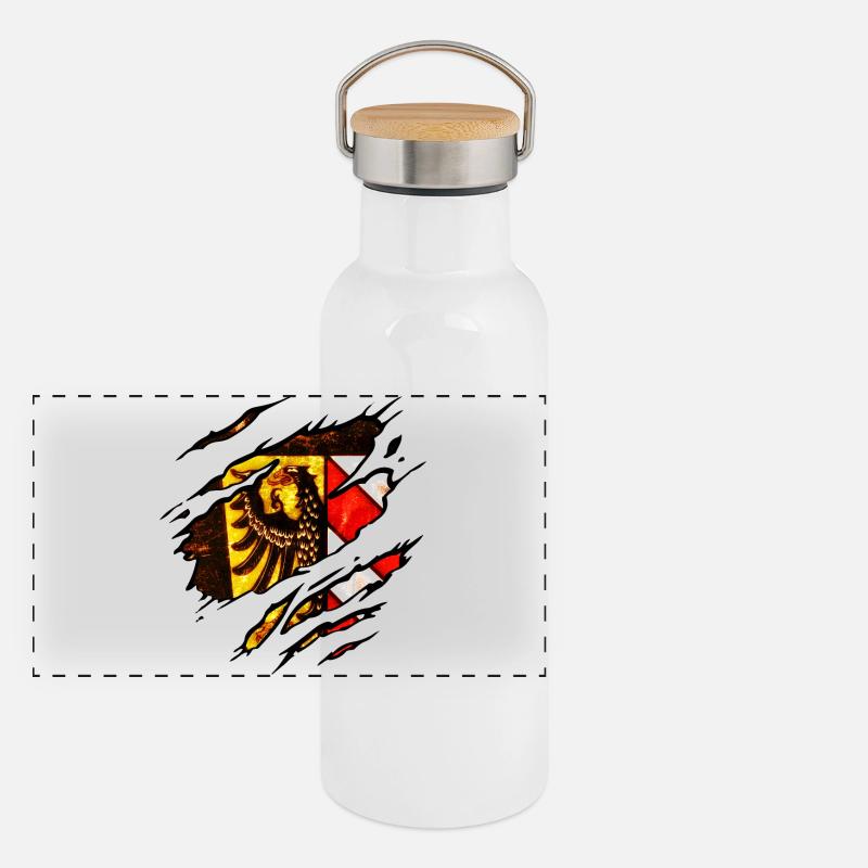 Nuremberg Gourde isotherme avec bouchon en bambou