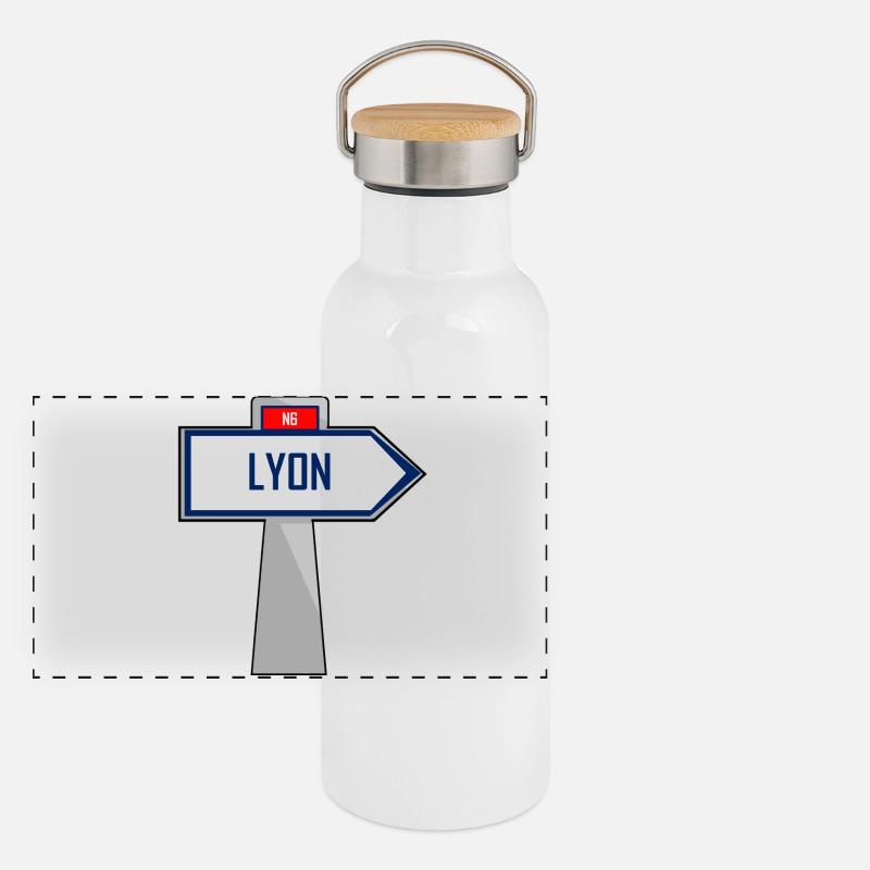 Lyon Direction Panoramic Thermal Bottle with Bamboo Lid