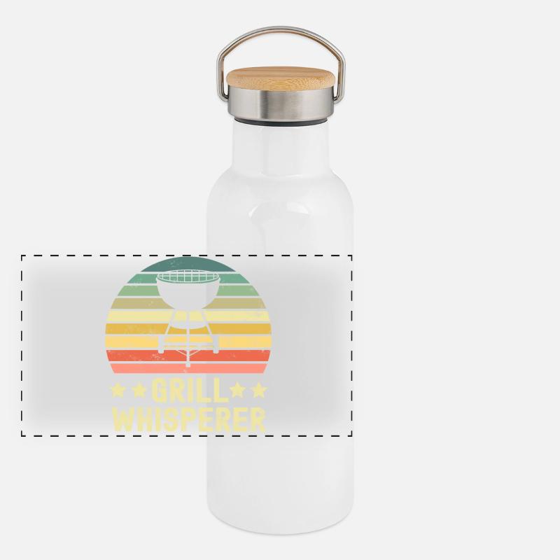 Grill Grill Grill King Panoramic Thermal Bottle with Bamboo Lid
