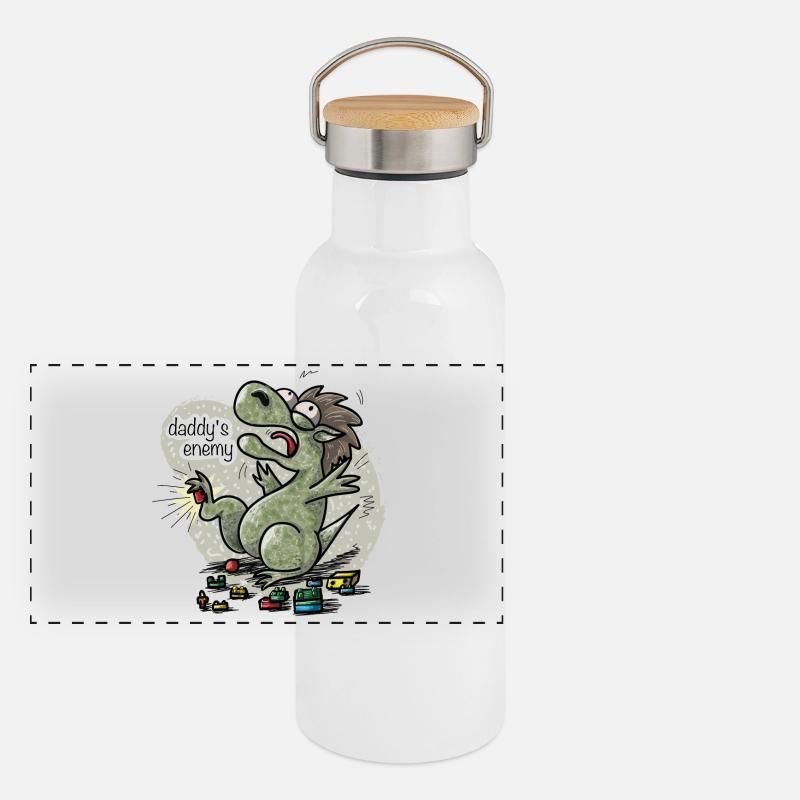 Daddys enemy Panorama Thermosflasche mit Bambusdeckel