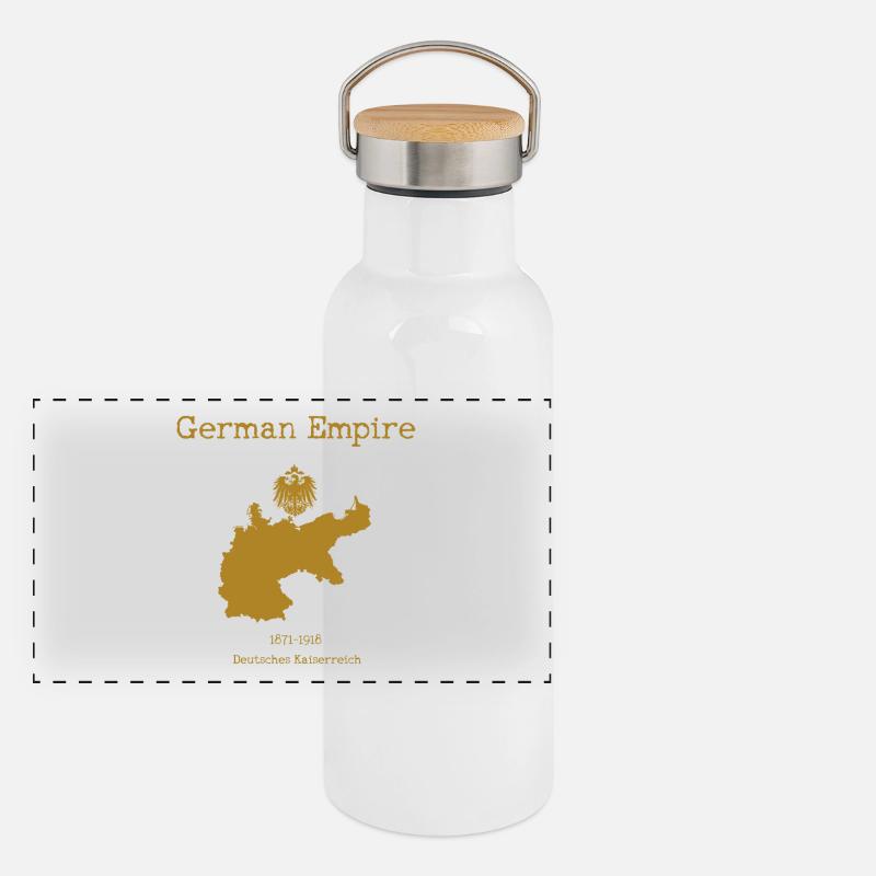 Empire allemand Gourde isotherme avec bouchon en bambou