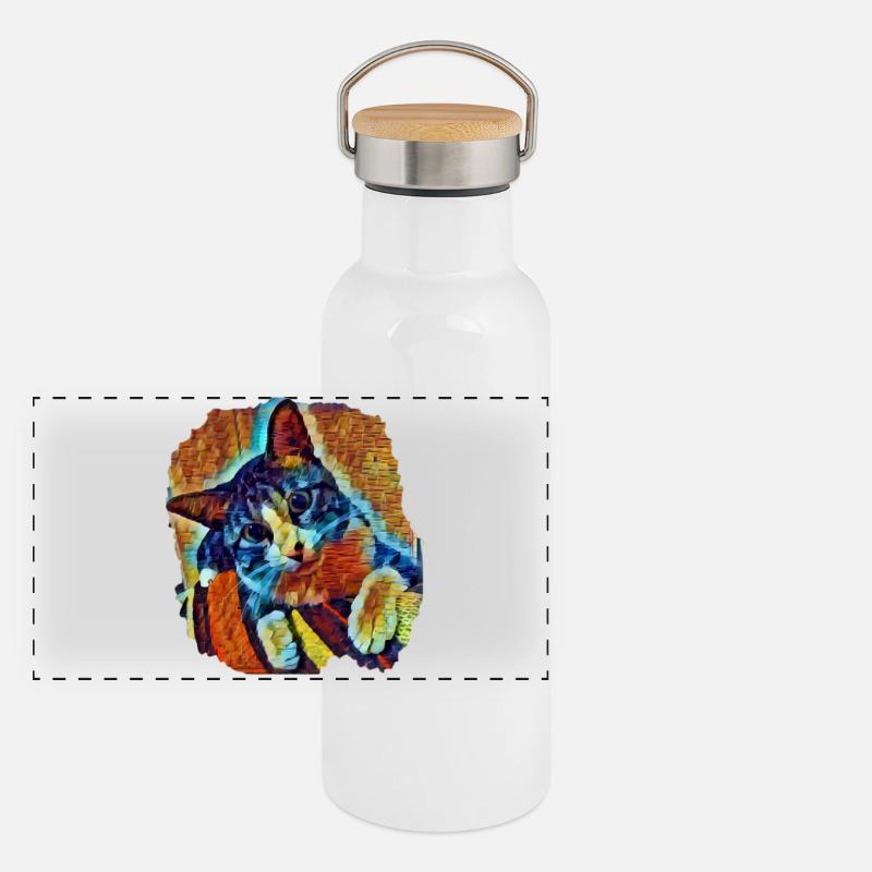 Lukas Panoramic Thermal Bottle with Bamboo Lid