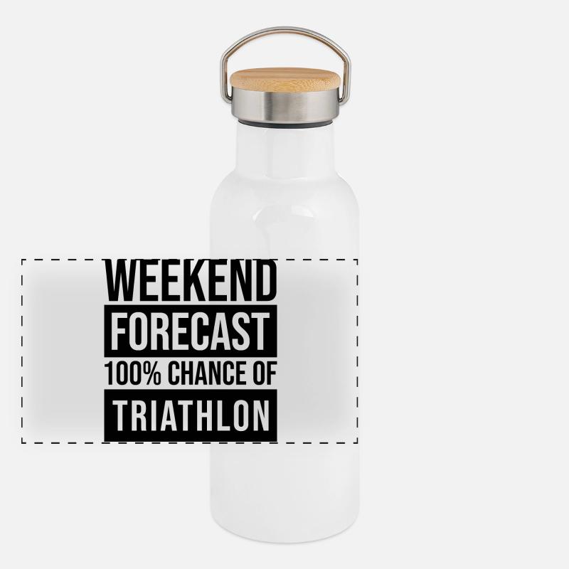 Triathlon Panoramic Thermal Bottle with Bamboo Lid