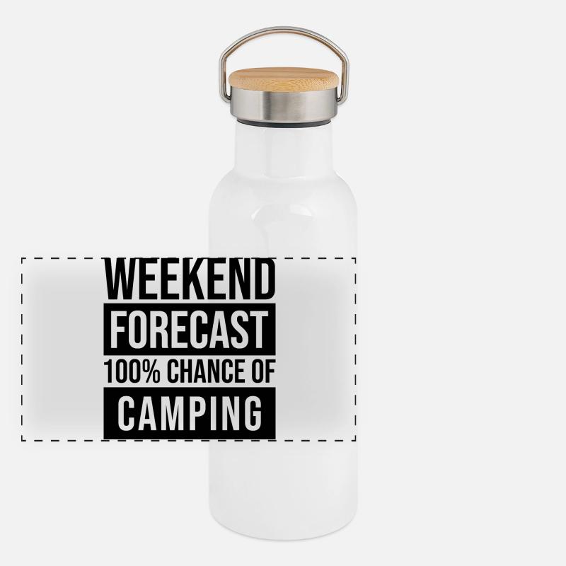 Lager Panorama Thermosflasche mit Bambusdeckel