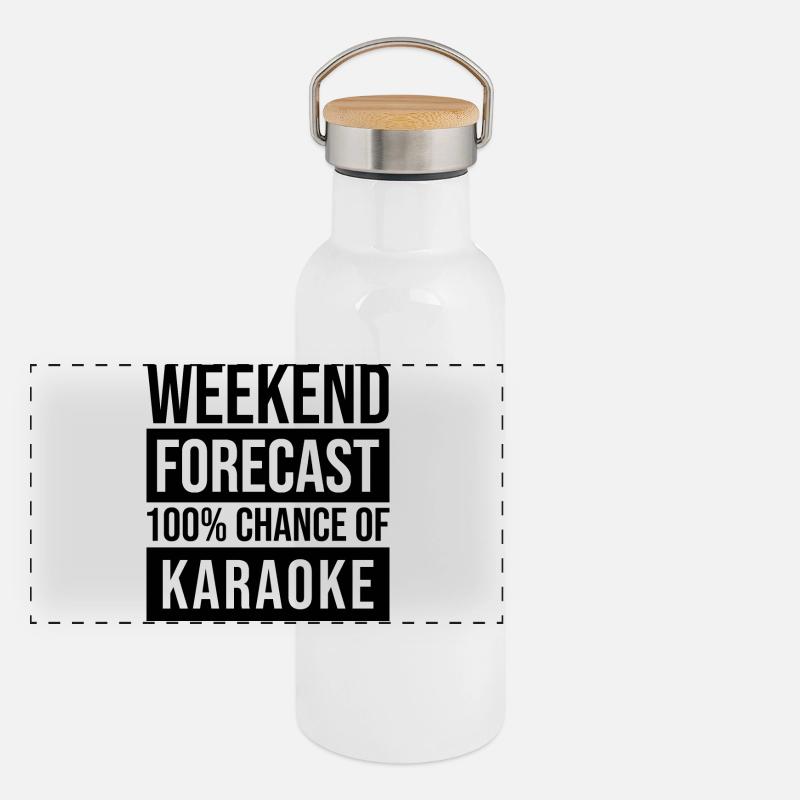 Panorama Thermosflasche mit Bambusdeckel