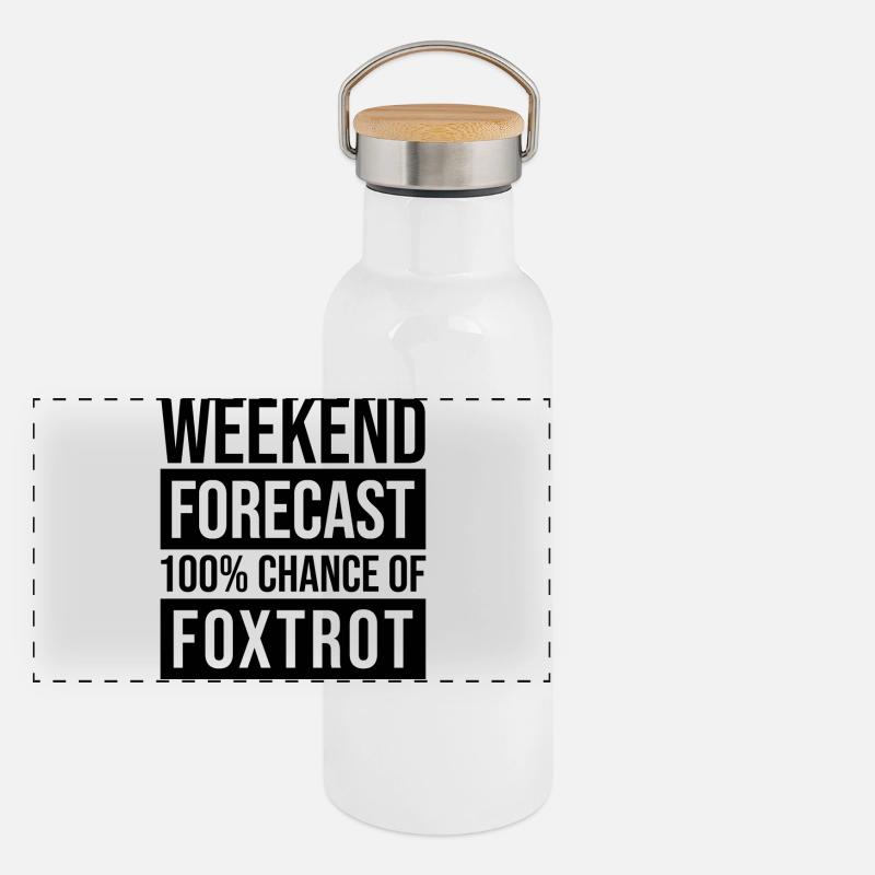 Foxtrott Panorama Thermosflasche mit Bambusdeckel