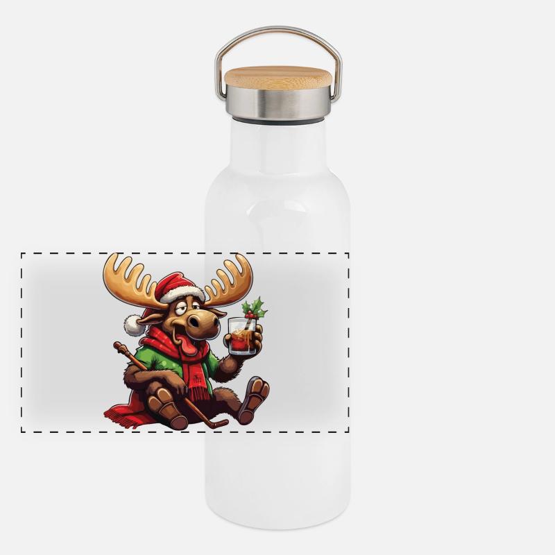 ELK - Noël Gourde isotherme avec bouchon en bambou