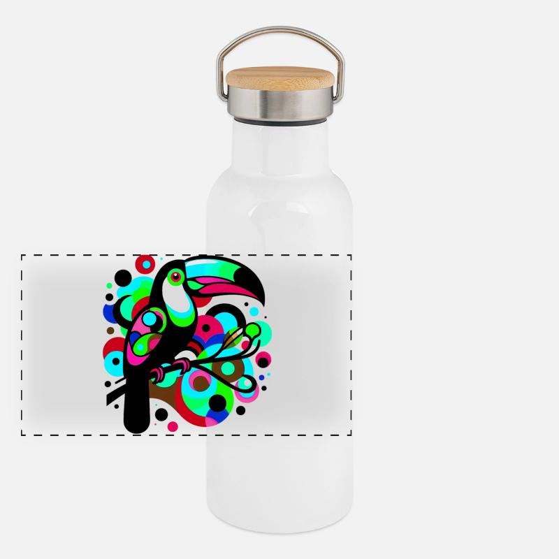 Toucan Panoramic Thermal Bottle with Bamboo Lid