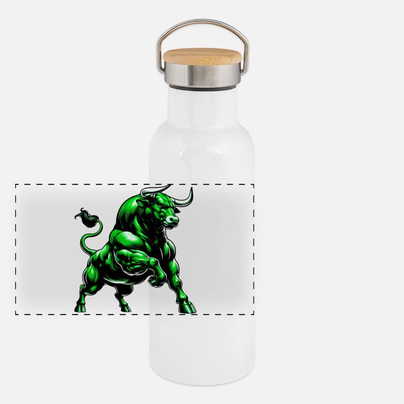 Taureau Gourde isotherme avec bouchon en bambou