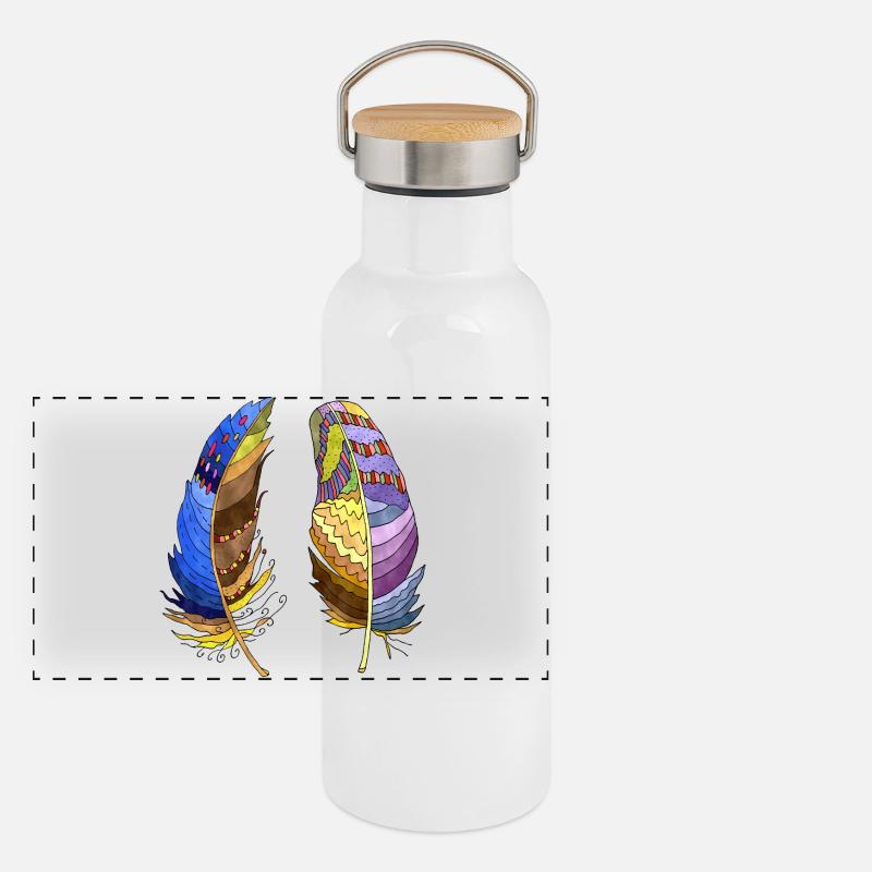 Pen Panoramic Thermal Bottle with Bamboo Lid