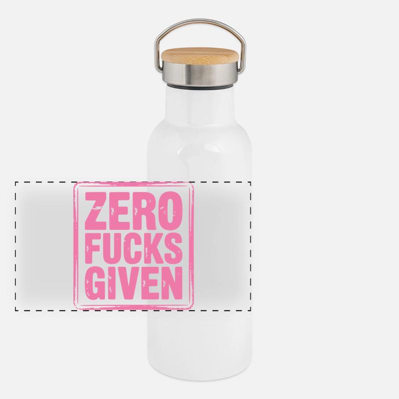 Déclaration féministe Design audacieux Gourde isotherme avec bouchon en bambou