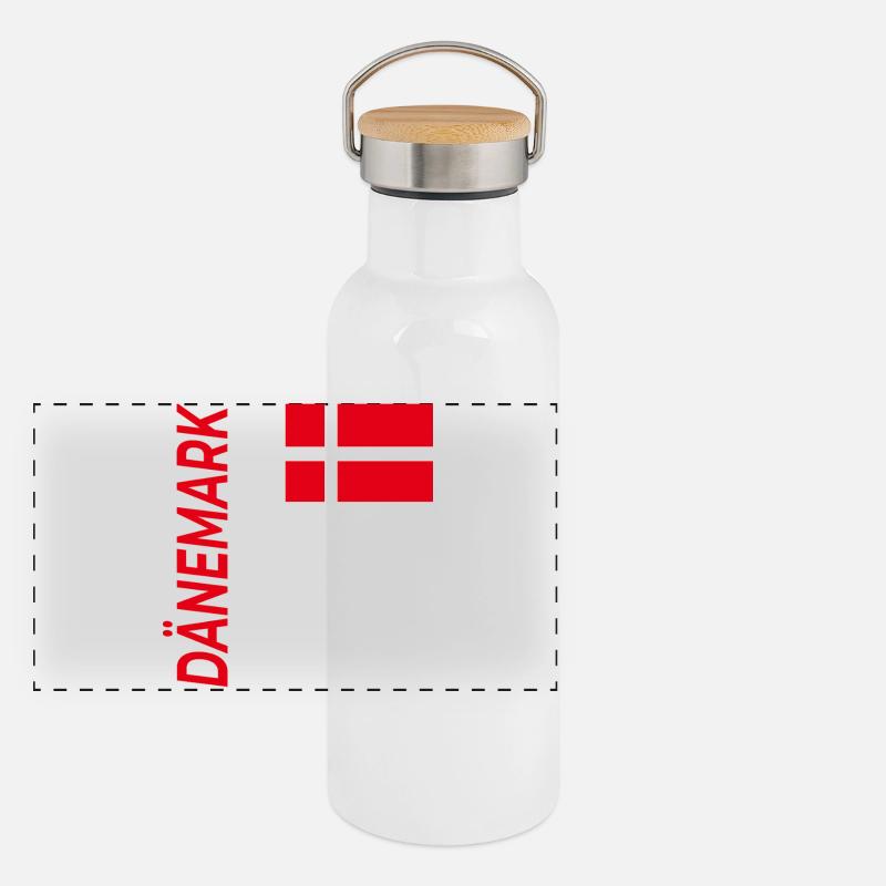 Kopenhagen Panorama Thermosflasche mit Bambusdeckel
