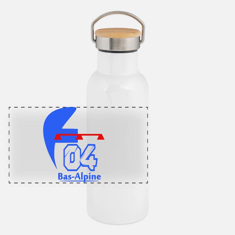 Logo von Bas-Alpine 04 Panorama Thermosflasche mit Bambusdeckel