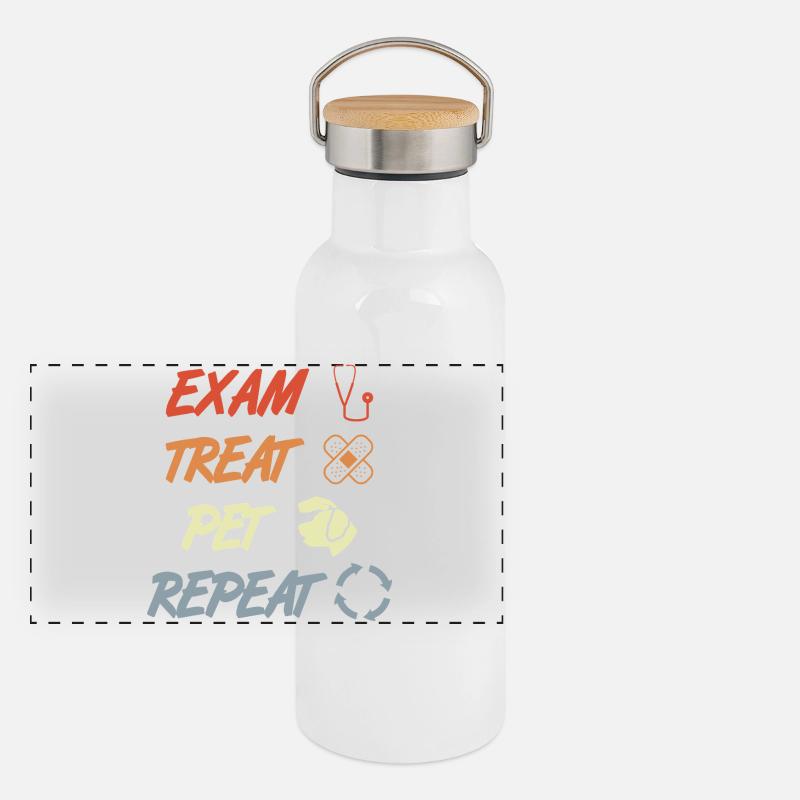 Examen Traiter Pet Répéter Gourde isotherme avec bouchon en bambou