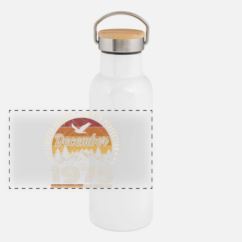 Décembre 1975 Édition Originale Cadeau décembre  Gourde isotherme avec bouchon en bambou