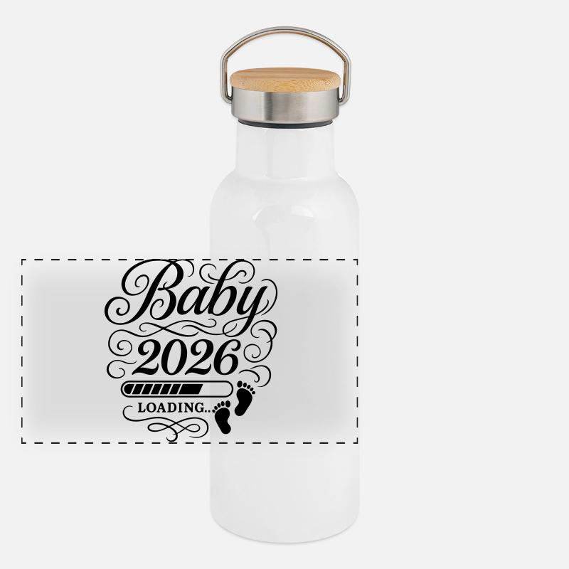 Baby 2026 Loading Panorama Thermosflasche mit Bambusdeckel