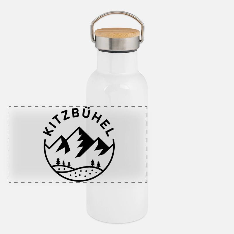 Kitzbühel - Création de souvenirs Gourde isotherme avec bouchon en bambou